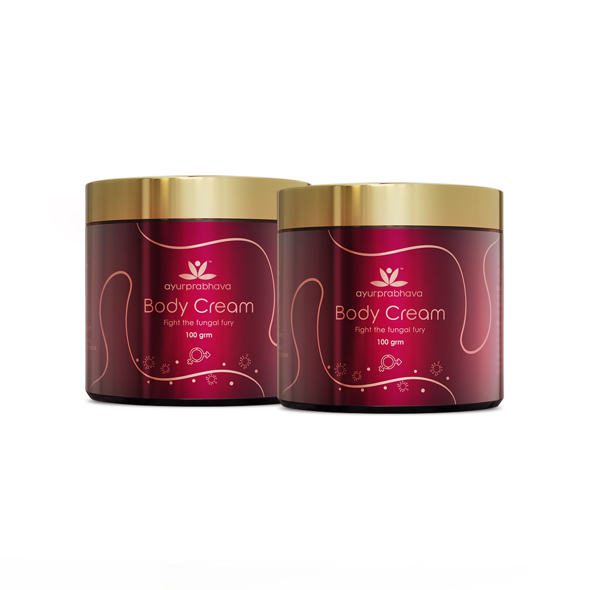 Ayurprabhava - 100g - Natural Body Cream 2x for skin repair