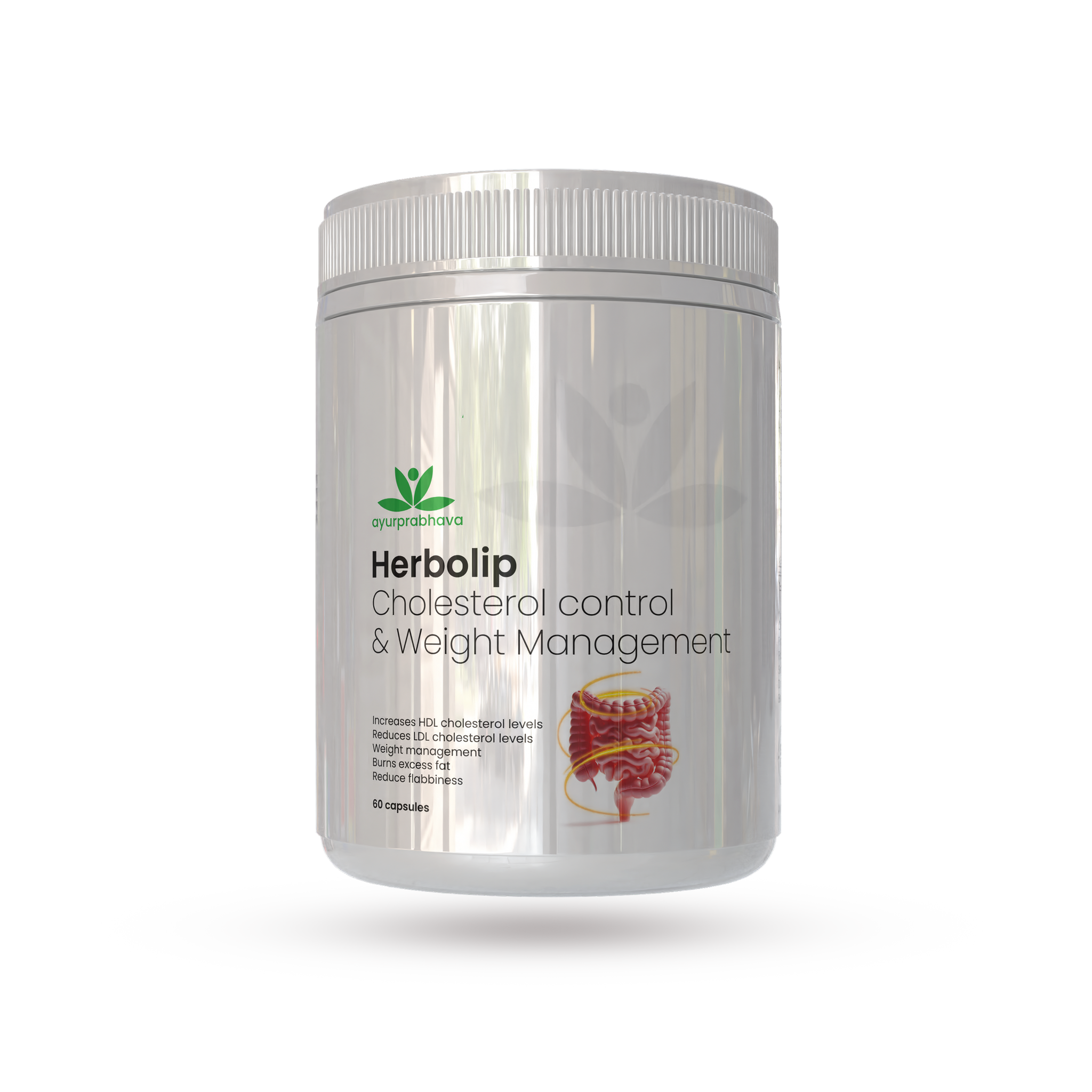 Herbolip - 60 capsules- Ayurvedic Medicine for Cholesterol Control