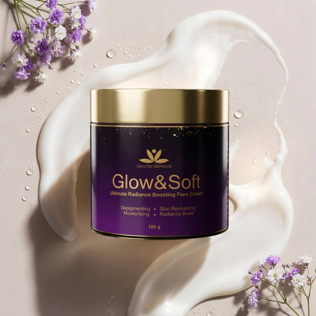 Ayurprabhava - Glow and Soft Face cream - 100g - For radiant and glowing skin