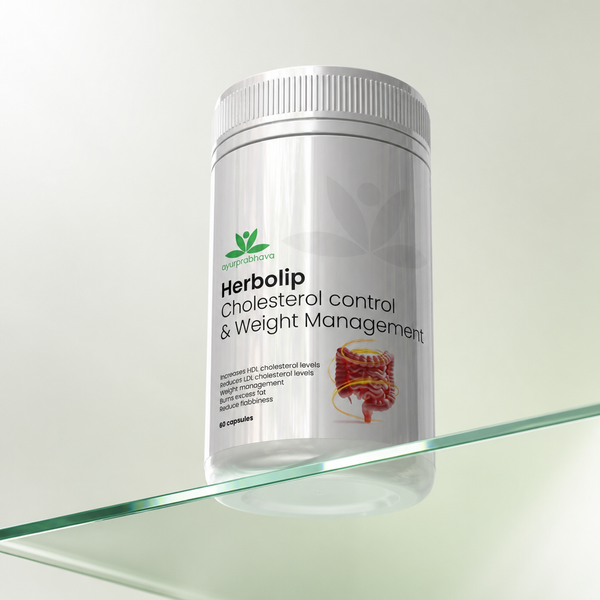 Herbolip - 60 capsules- Ayurvedic Medicine for Cholesterol Control