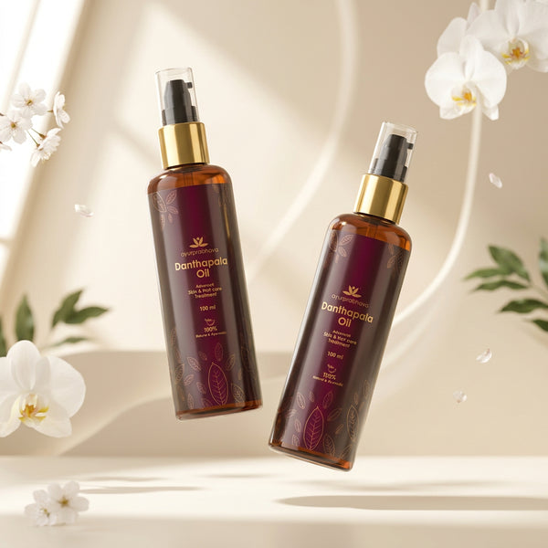Ayurprabhava - 100ml - x2 Danthapala oil for dandruff and skin care