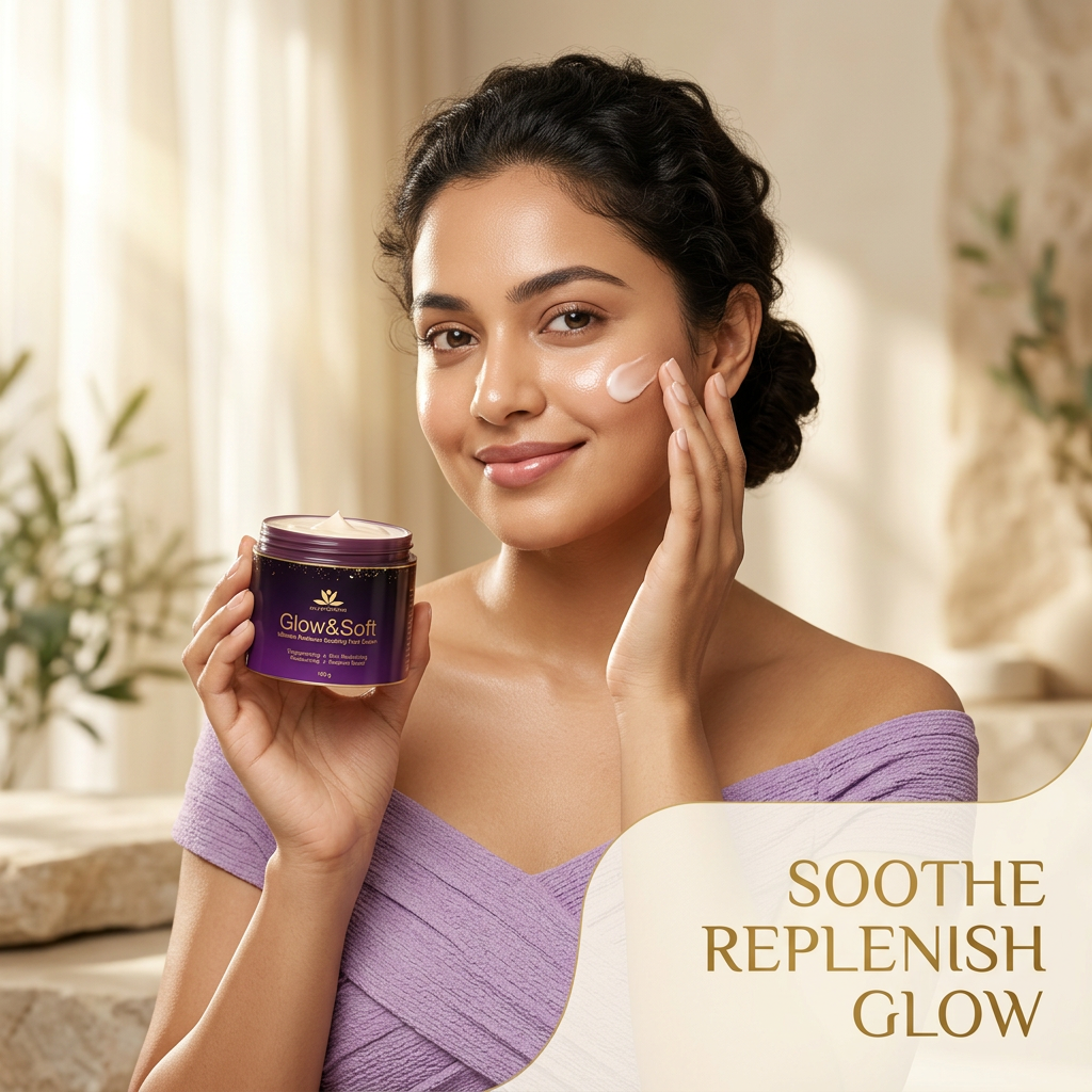 Ayurprabhava - Glow and Soft Face cream - 100g - For radiant and glowing skin
