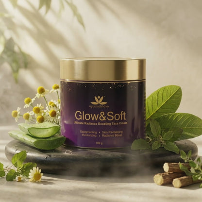 Ayurprabhava Skin Care Combo for healthy and glowing skin - Body cream - 100 g + Face cream - 100 g